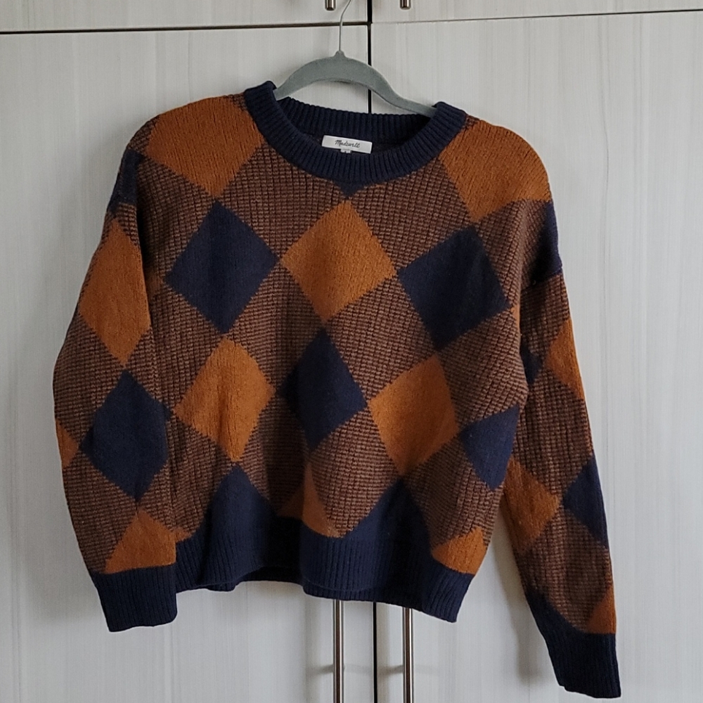 Madewell mullen buffalo plaid GUC pullover sweater